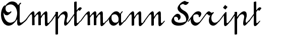 preview image of the Amptmann Script font