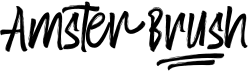 preview image of the Amster Brush font