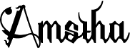 preview image of the Amstha font