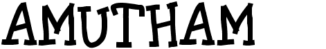 preview image of the Amutham font