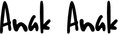 preview image of the Anak Anak font