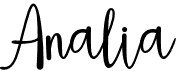 preview image of the Analia font