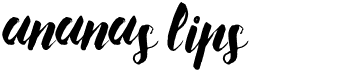 preview image of the Ananas Lips font