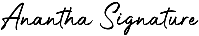 preview image of the Anantha Signature font