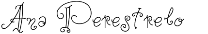 preview image of the Ana Perestrelo font