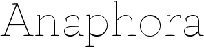 preview image of the Anaphora font
