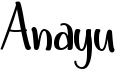 preview image of the Anayu font