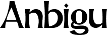 preview image of the Anbigu font
