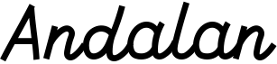 preview image of the Andalan font