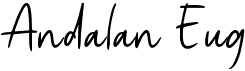 preview image of the Andalan Eug font