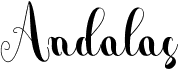preview image of the Andalas font