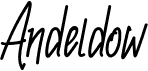 preview image of the Andeldow font