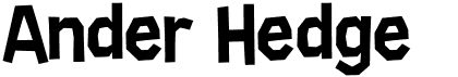 preview image of the Ander Hedge font