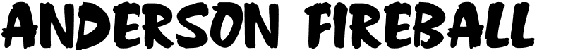 preview image of the Anderson Fireball XL5 font