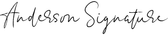 preview image of the Anderson Signature font