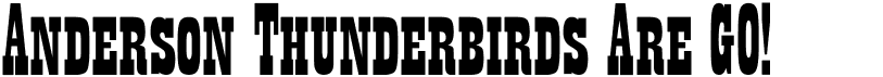 preview image of the Anderson Thunderbirds Are GO! font