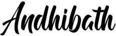 preview image of the Andhibath font