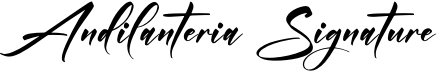 preview image of the Andilanteria Signature font
