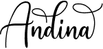 preview image of the Andina font