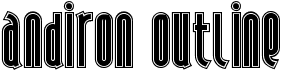 preview image of the Andiron Outline font