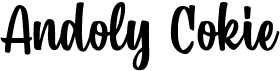 preview image of the Andoly Cokie font