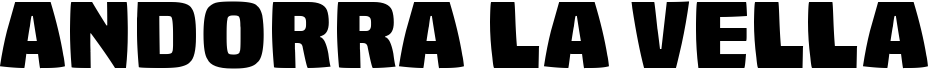 preview image of the Andorra la Vella font