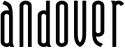 preview image of the Andover font