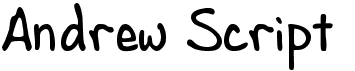 preview image of the Andrew Script font