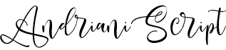 preview image of the Andriani Script font