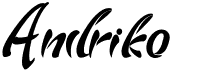 preview image of the Andriko font