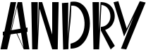 preview image of the Andry font