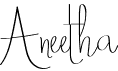 preview image of the Aneetha font