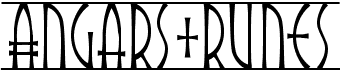 preview image of the Angars Runes font
