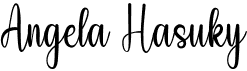 preview image of the Angela Hasuky font