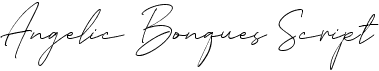 preview image of the Angelic Bonques Script font