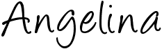 preview image of the Angelina font