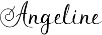 preview image of the Angeline font