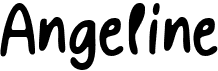 preview image of the Angeline font