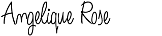 preview image of the Angelique Rose font