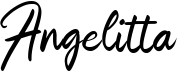 preview image of the Angelitta font