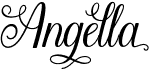preview image of the Angella font