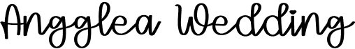 preview image of the Angglea Wedding font