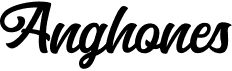 preview image of the Anghones font