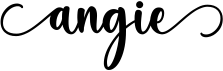preview image of the Angie font