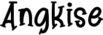 preview image of the Angkise font
