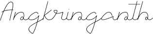 preview image of the Angkringanth font