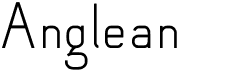 preview image of the Anglean font