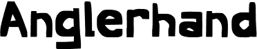 preview image of the Anglerhand font