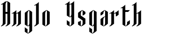 preview image of the Anglo Ysgarth font