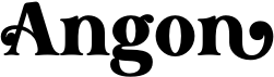 preview image of the Angon font